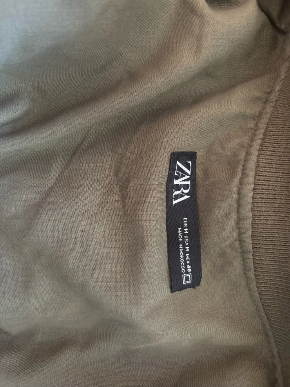 ZARA Men’s Olive Brown Bomber Jacket